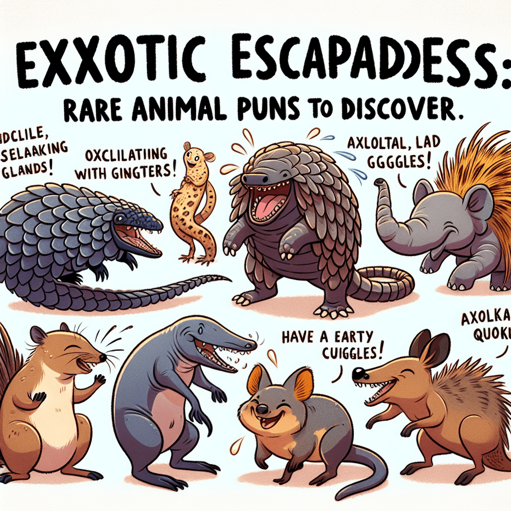 Exotic Escapades: Rare Animal Puns to Discover